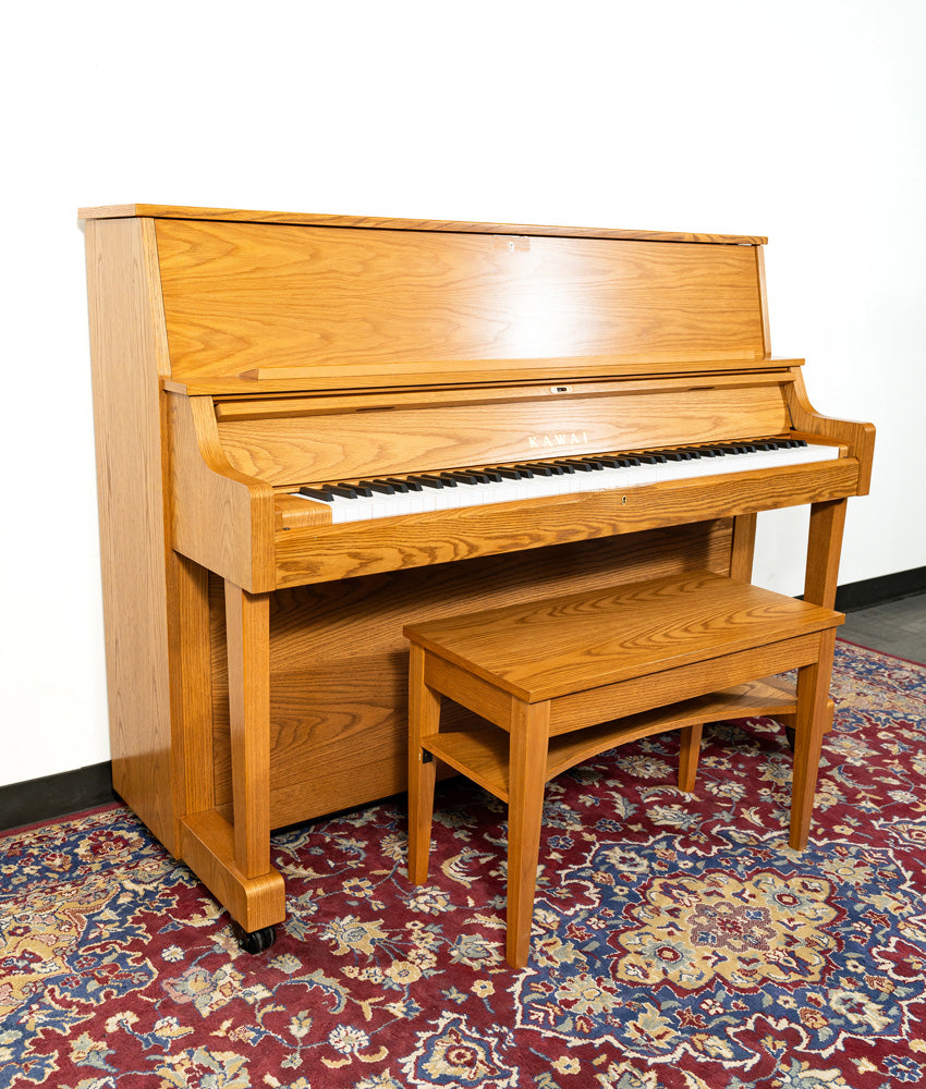 Kawai 46" ST-1 Upright Piano | Satin Oak | New