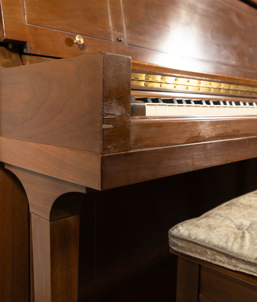 1976 Steinway Model 45 Studio Upright Piano | Satin Mahogany | Serial No. 446897 | Used
