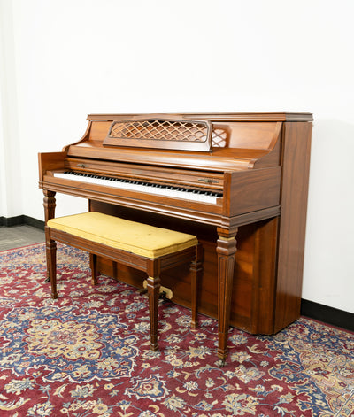 Kimball Console Upright Piano | Satin Oak | SN: 882935