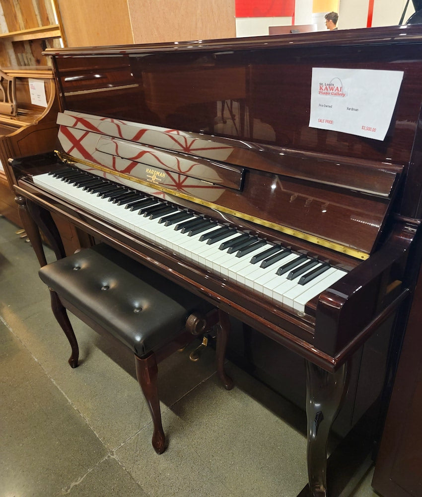 Hardman Upright Piano | Polished Mahogany | SN: 620917368 | Used