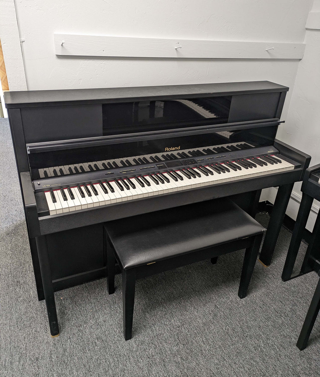 Used Roland LX-10F-BK Digital Upright Piano | Polished Ebony