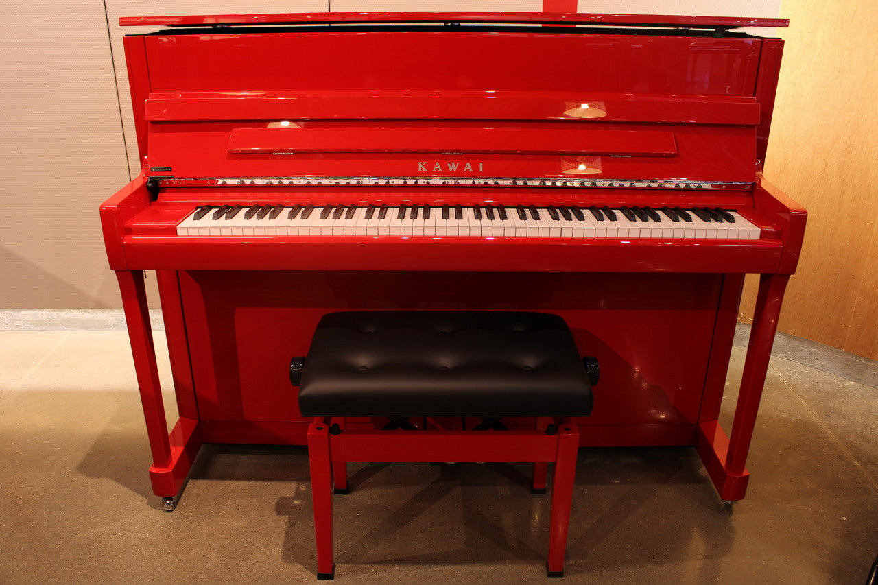 Kawai K200 Upright Console Piano - Polished Red