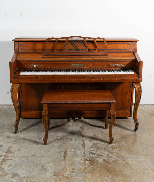 Schafer & Sons Upright Piano | Satin Mahogany | Serial No. 165448 | Used