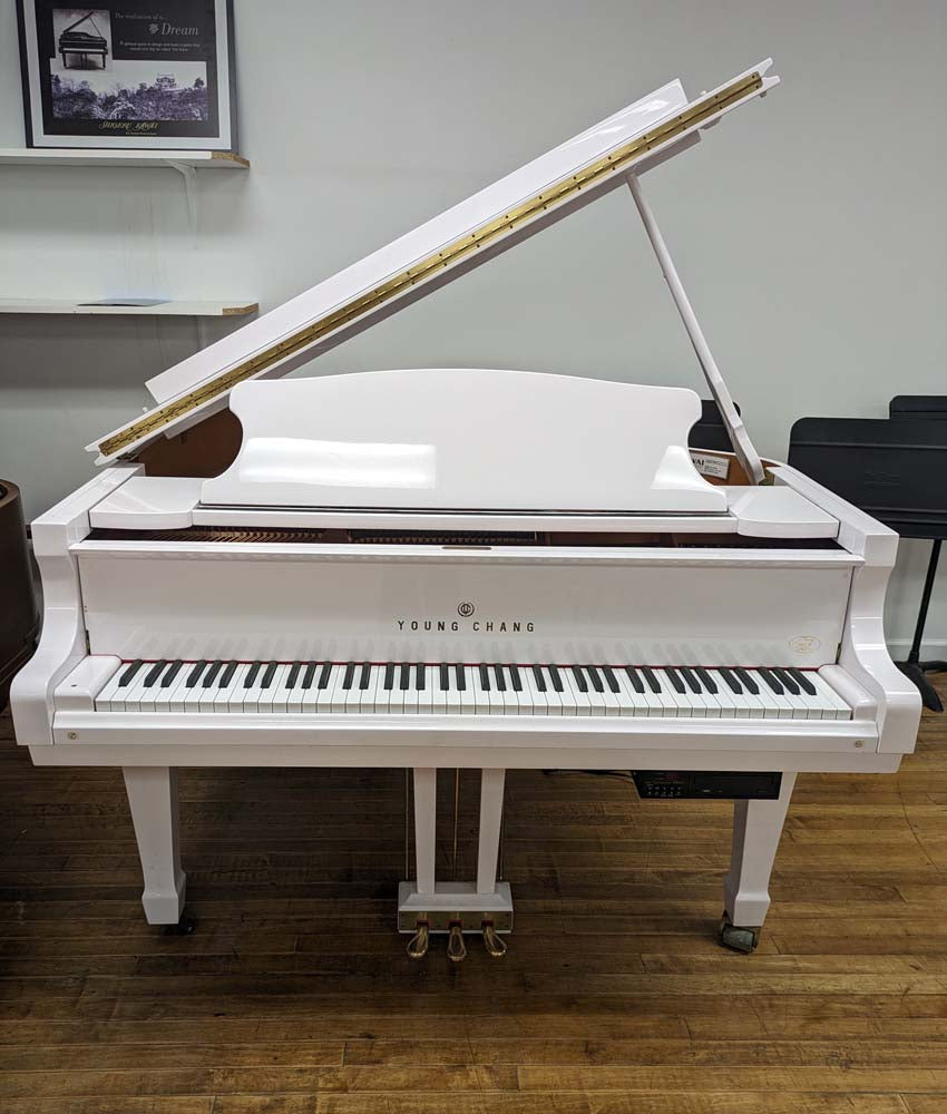 Young Chang PG150 Grand Piano | Polished White | SN: YG0133606 | Used