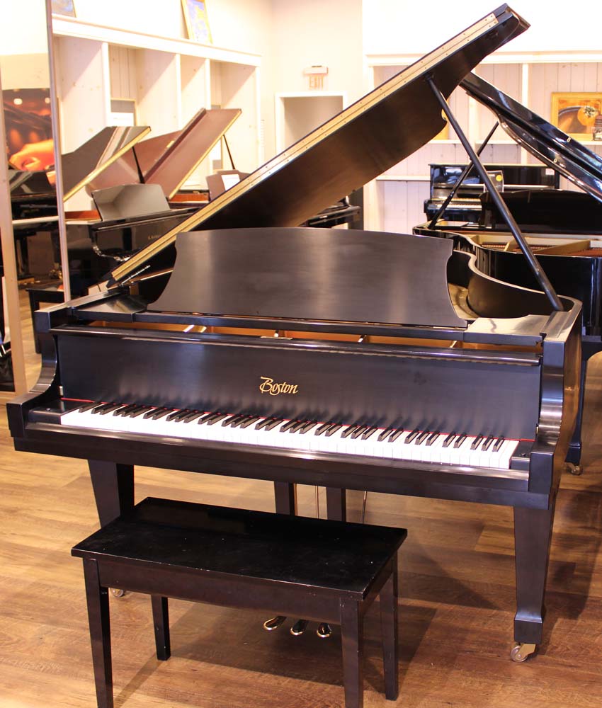 1997 Boston 6'4" GP193 Grand Piano | Ebony Satin | SN: 120085 | Used