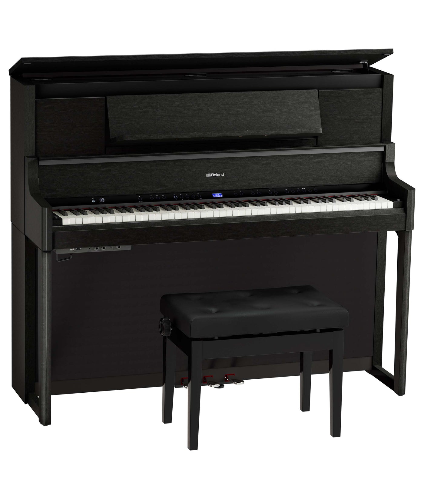 Roland LX-9 Digital Upright Piano w/ Bench and Stand - Charcoal Black