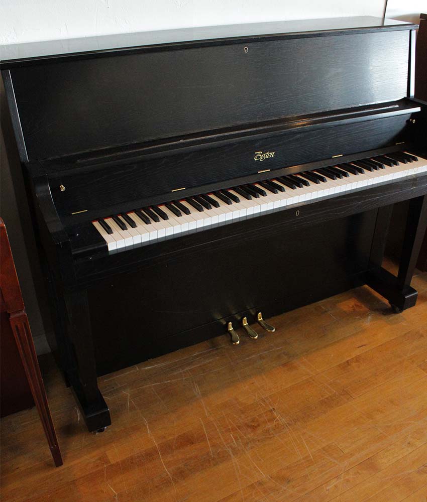 Boston Upright Piano | Satin Ebony | SN: B154801 | Used