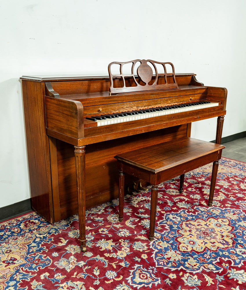 Primrose Sohmer Console Upright Piano | Satin Mahogany | SN: 729P | Used