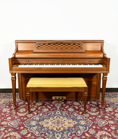 Kimball Console Upright Piano | Satin Oak | SN: 882935