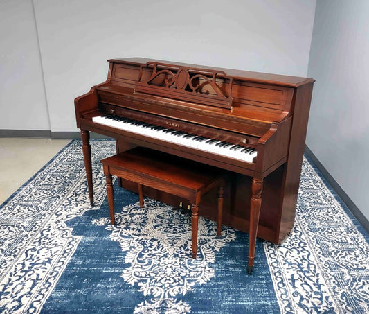 Kawai 42.5" 502T Upright Piano | Satin Mahogany | SN: A41244