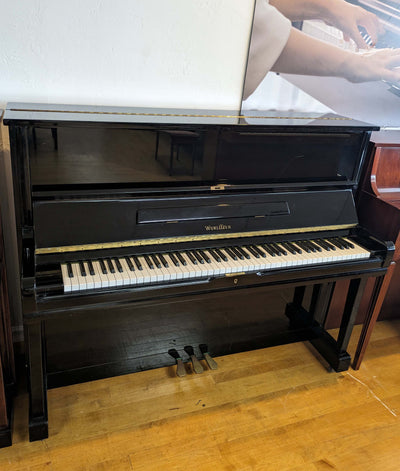 Wurlitzer U-348 Upright Piano | Polished Ebony | SN: 2056031 | Used