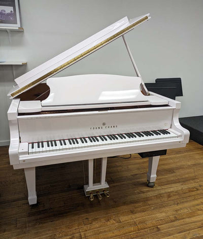 Young Chang PG150 Grand Piano | Polished White | SN: YG0133606 | Used