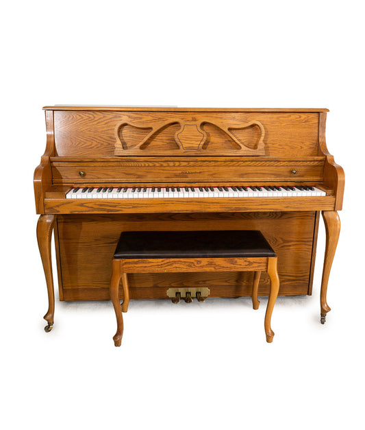 Kimball 437F Queen Anne Upright Piano (1994) | Oak | Serial No. J45848 | Used