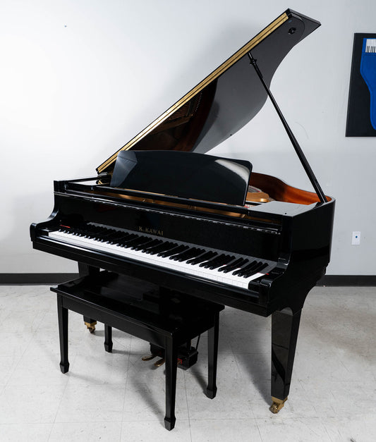 2007 Kawai GM10 Grand Piano | Polished Ebony | 5" | Serial No. F022070 | Used