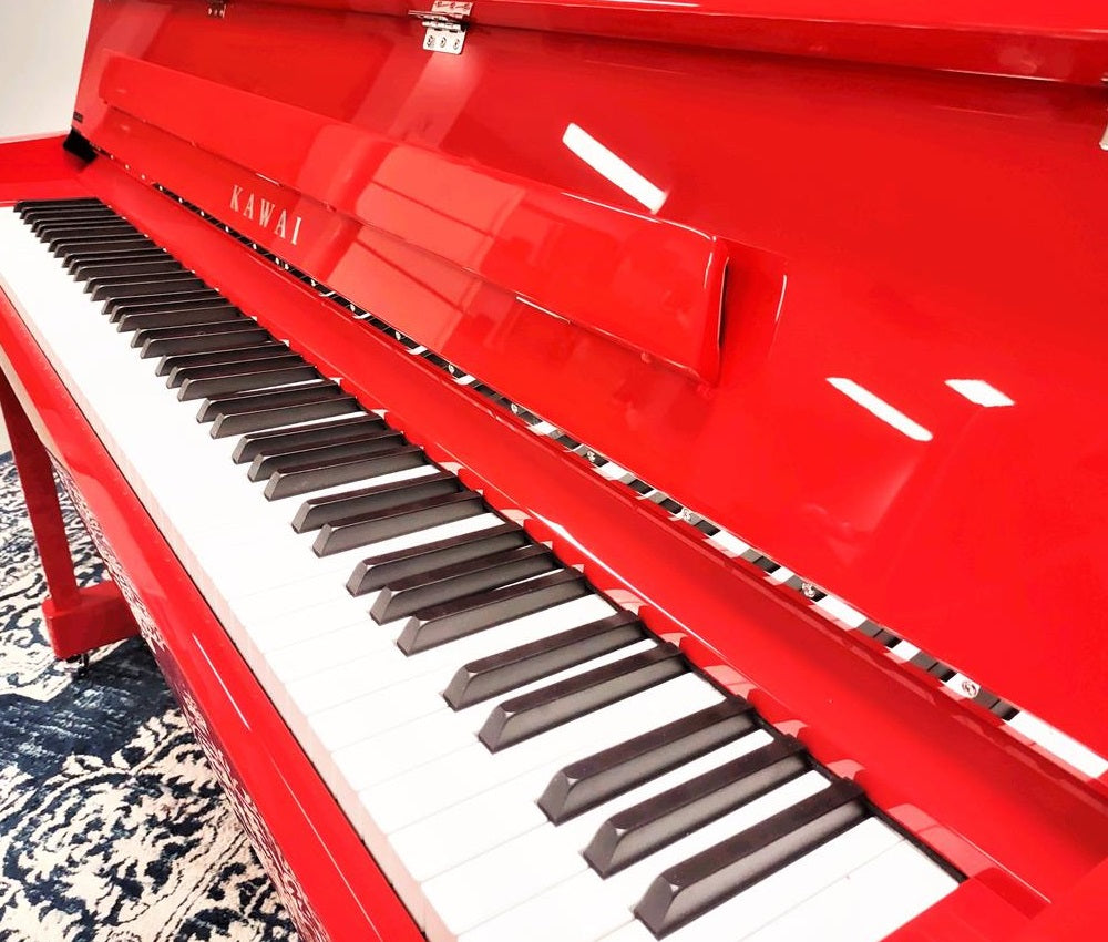 Kawai K-200 Upright Piano | Ferrari Red Polish | 45" | New