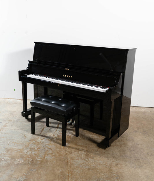 Kawai ST-1 Upright Piano (2023) | Polished Ebony | Serial No. F197728 | Used