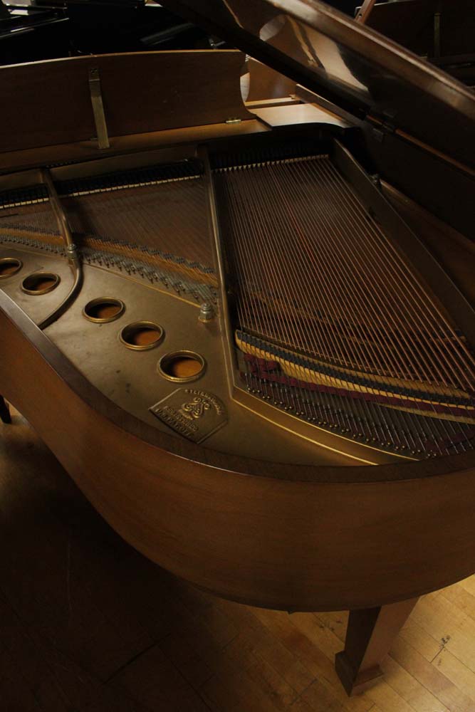 1966 Steinway Model M Grand Piano | Satin Walnut | SN: 395451 | Used