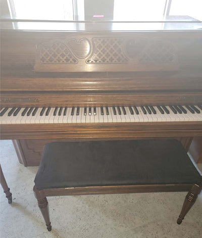 1976 Kimball Artist Console Piano | Satin Oak | SN: A15008 | Used