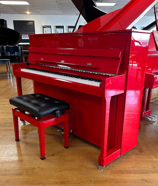 2017 Kawai K-200 Ferrari Red Polish Upright Piano - Serial No. F184004 | Used