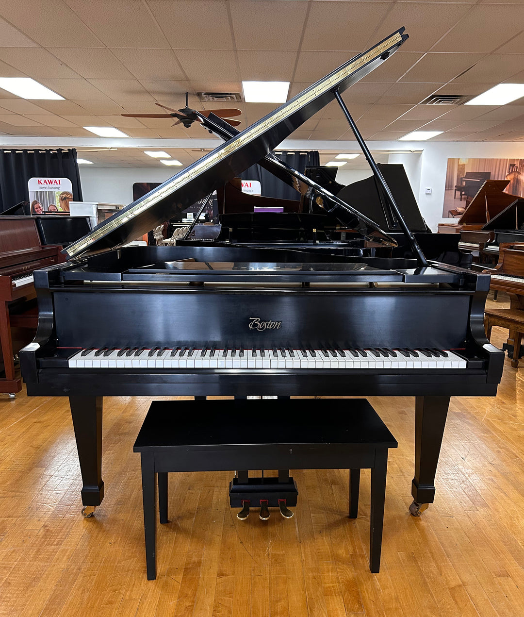 1994 Boston GP163 Baby Grand Piano in Satin Ebony | Used – Alamo