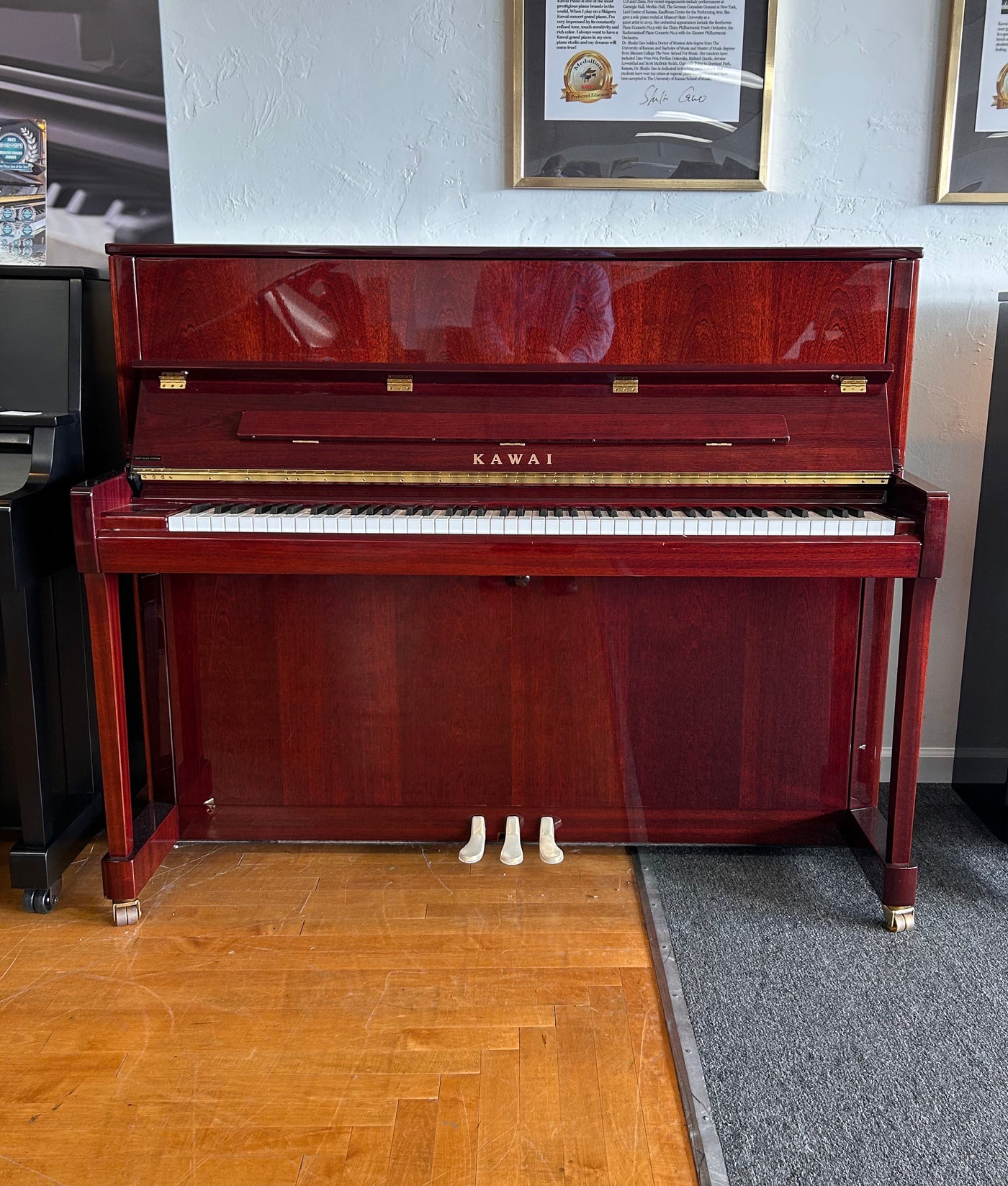 2020 Kawai K300 Upright Piano | Mahogany | 48" | Serial No. 2738567 | Used