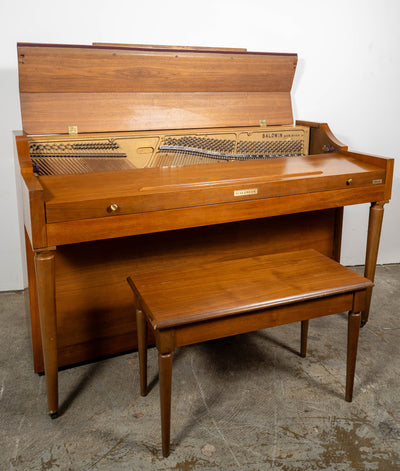 1969 Baldwin Acrosonic Upright Piano | Satin Oak | Serial No. 885919 | Used
