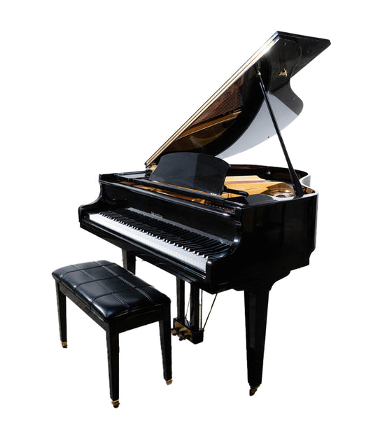 Wurlitzer C-143 Grand Piano | Polished Ebony | 4'8"| Serial No. 62110 | Used