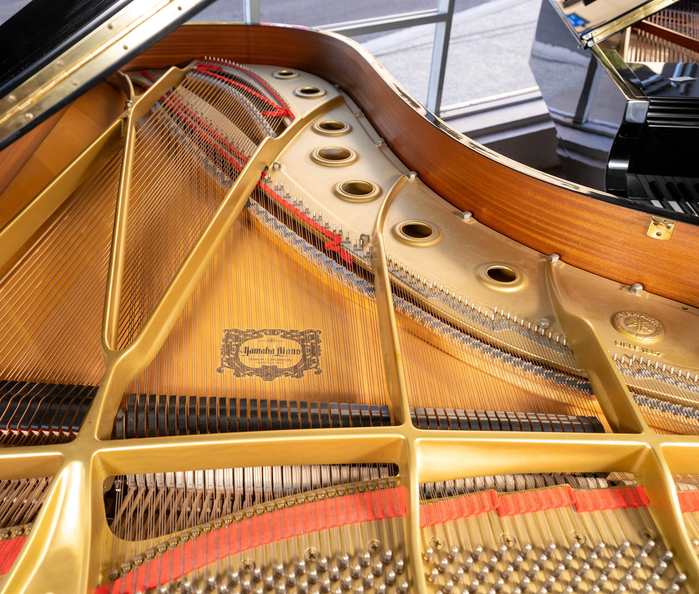 1992 Yamaha C7 Concert Grand piano | Polished Ebony | 7' | Serial No. 5090741 | Used