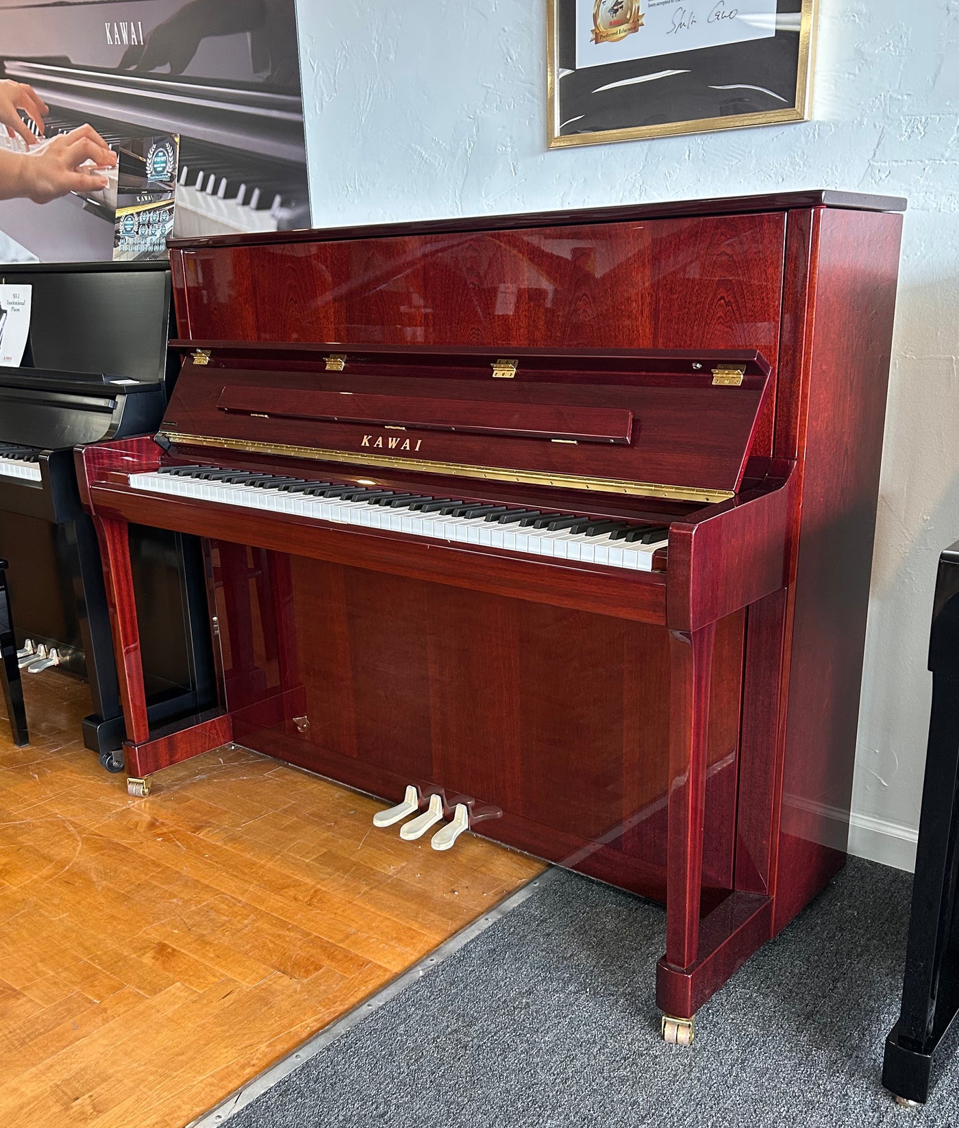 2020 Kawai K300 Upright Piano | Mahogany | 48" | Serial No. 2738567 | Used