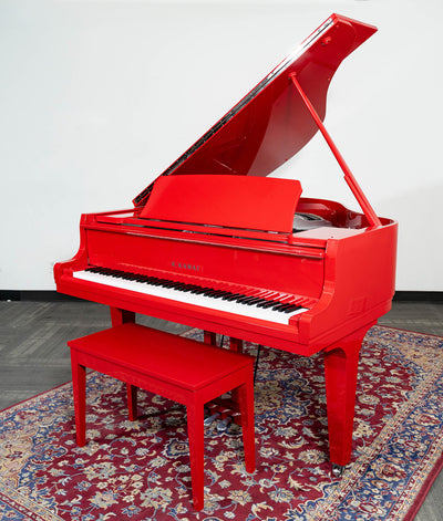 2023 Kawai GL-10 Classic Baby Grand Piano | Ferrari Red Polish | 5'0" | Used