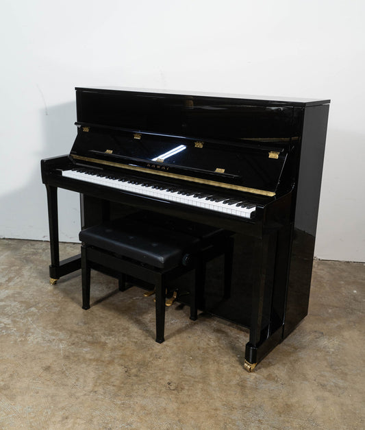 Kawai K300 Studio Upright Piano (2017) | Polished Ebony | Serial No. 2706059 | Used