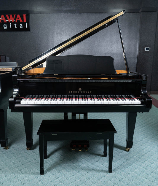 1999 Young Chang TG150 4'11" Grand Piano | Polished Ebony | Used
