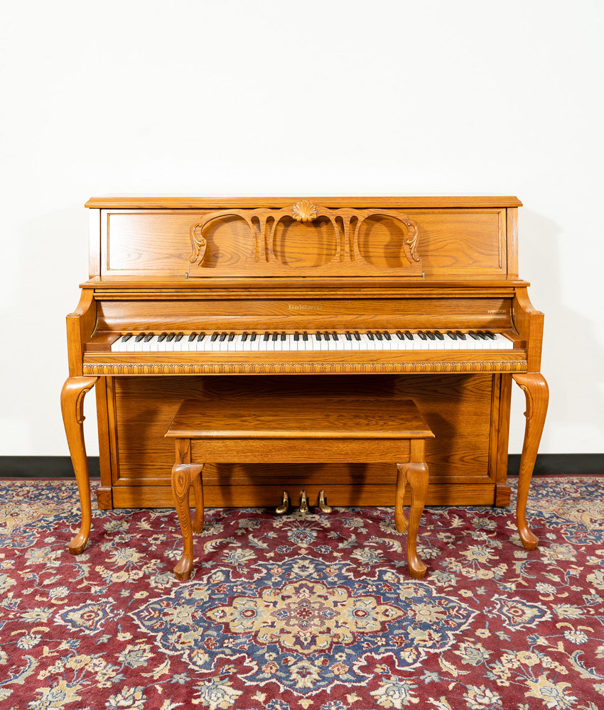 Baldwin 45" 5045 Upright Piano | Satin Oak | SN: 433360