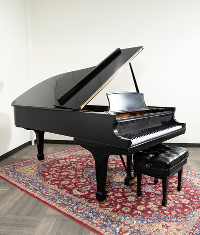 Steinway Model B Grand Piano | Satin Ebony | SN: 555619 | Used