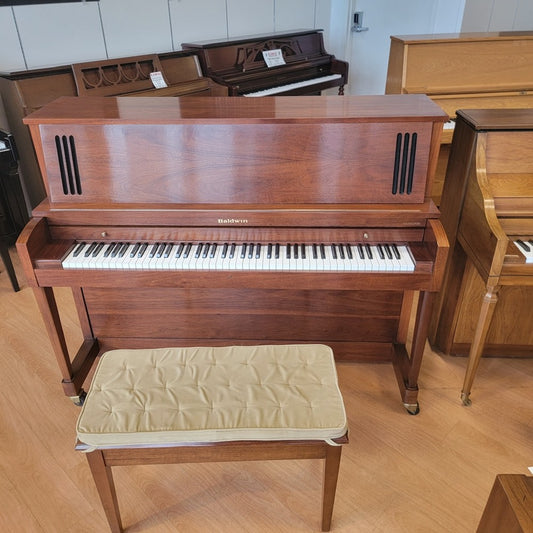 Baldwin 47" Studio Piano |243 | Satin Walnut Oak | SN: 455001