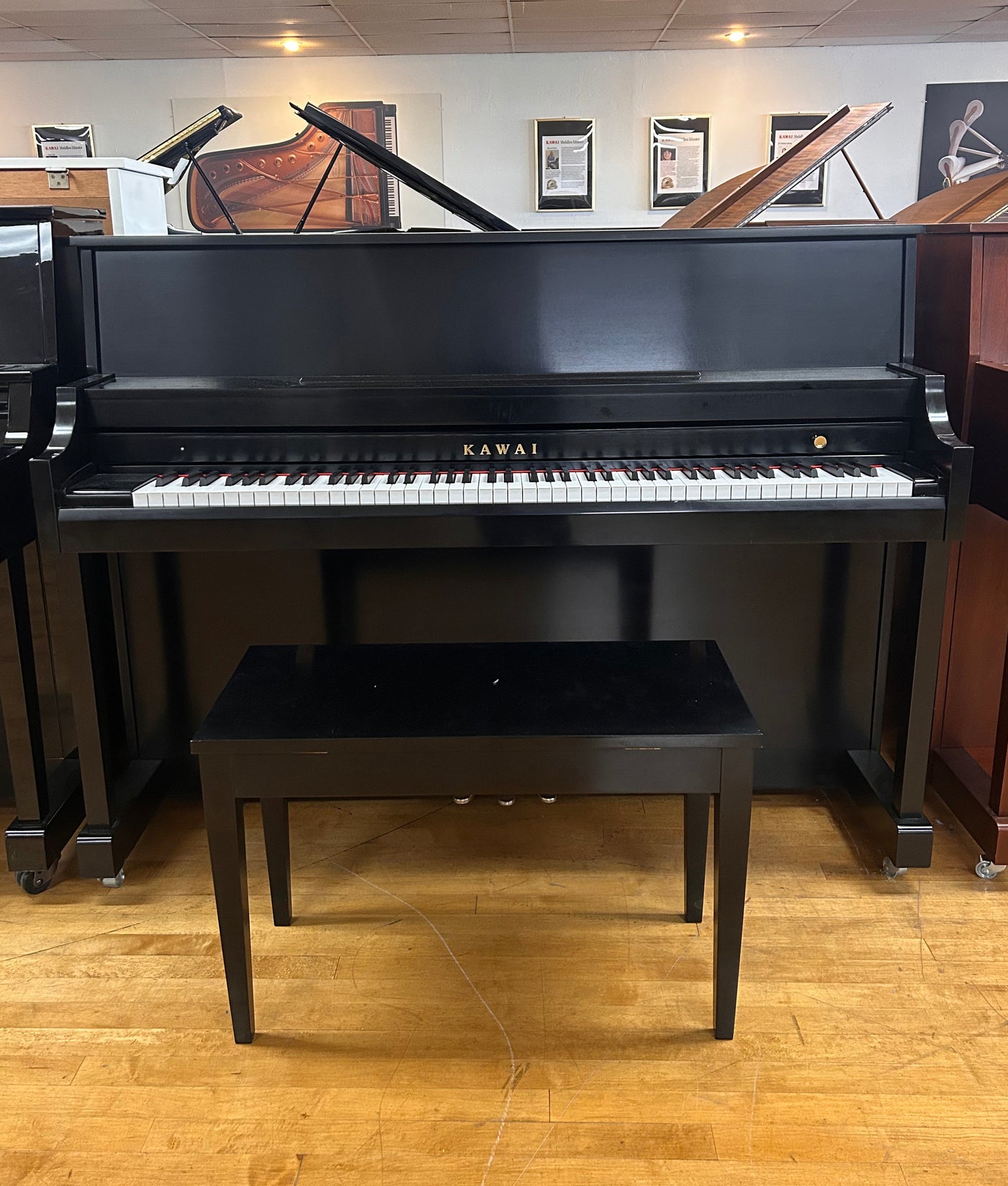 2021 Kawai 506N Institutional Upright Piano | Satin Ebony | Serial No. 161453 | Used