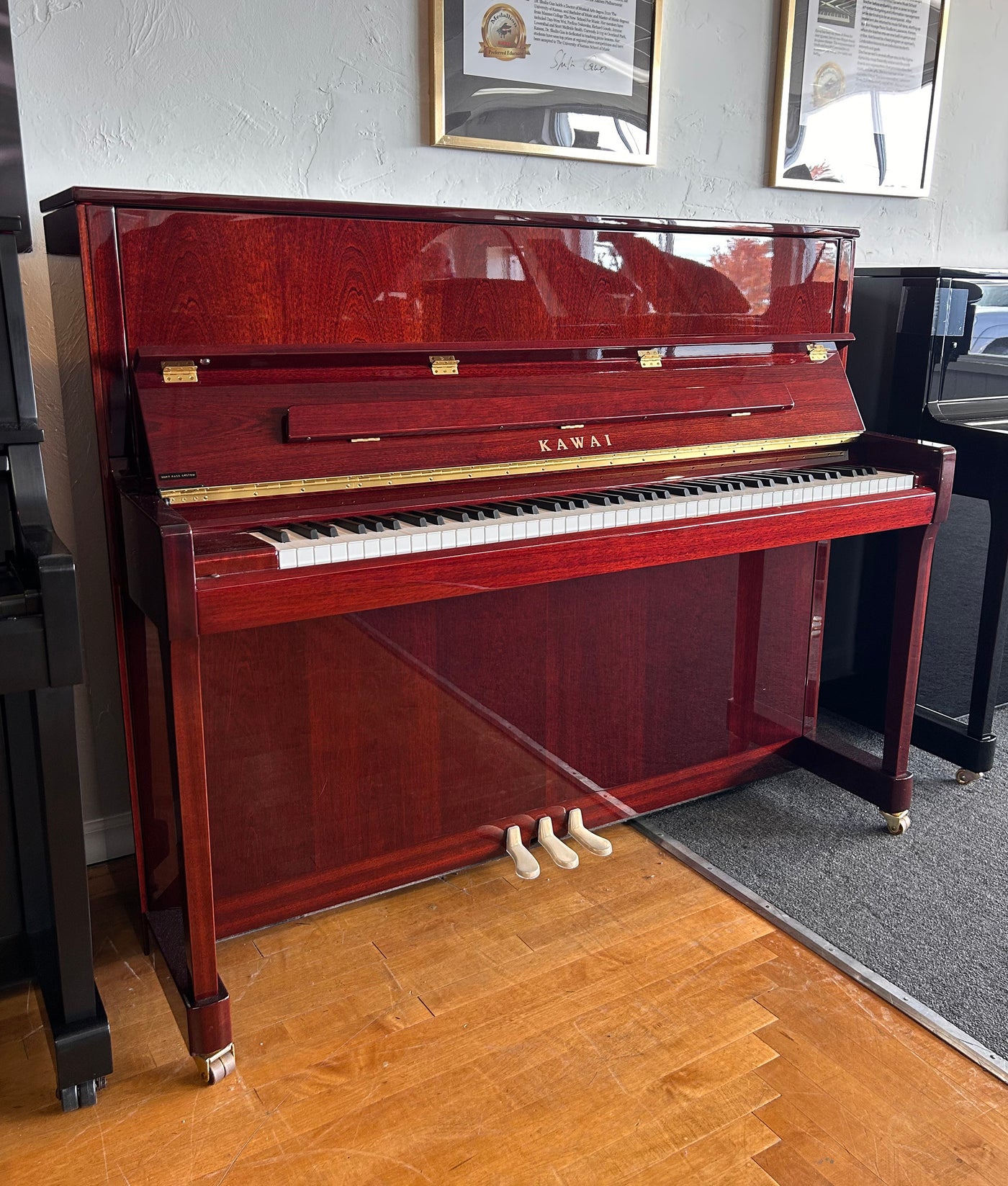 2020 Kawai K300 Upright Piano | Mahogany | 48" | Serial No. 2738567 | Used