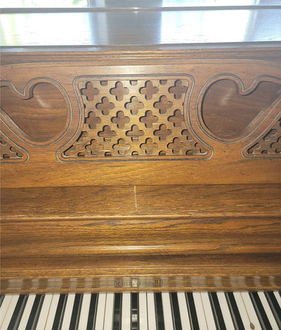 1976 Kimball Artist Console Piano | Satin Oak | SN: A15008 | Used