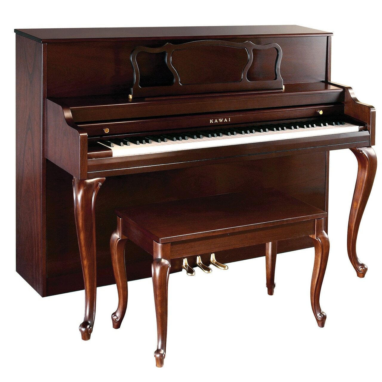 Kawai 508 Decorator Console Upright Piano | Satin Mahogany | 44.5" | New