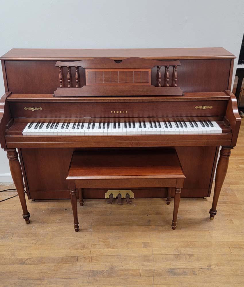 Yamaha M500 Console Upright Piano | Satin Walnut | SN: 184483 | Used