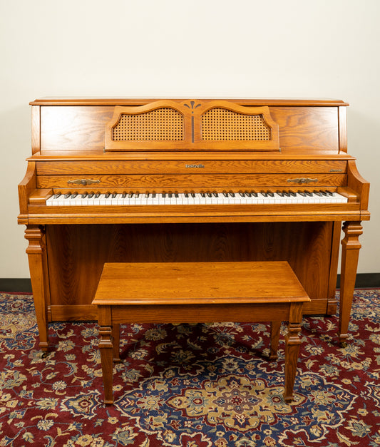 Acrosonic by Baldwin Spinet Piano | Satin Oak | SN: 1438800 | Used