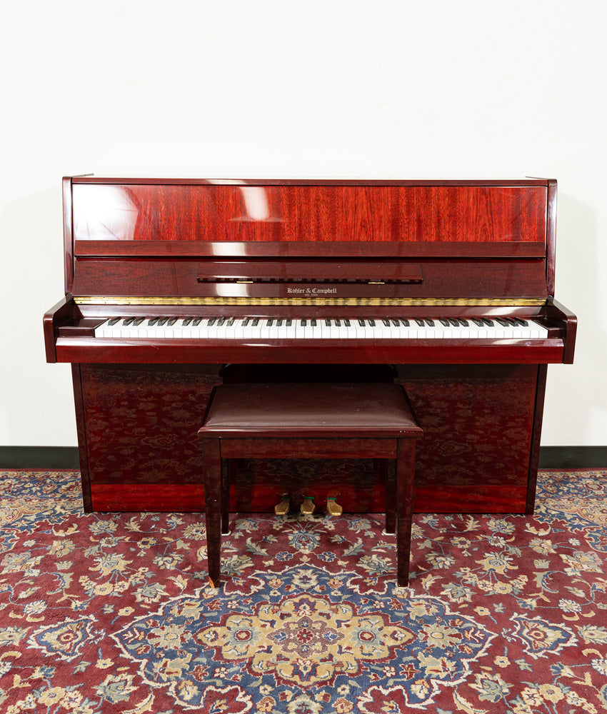 Kohler & Campbell SKV-108 Upright Piano | Polished Mahogany | SN: ILG01636