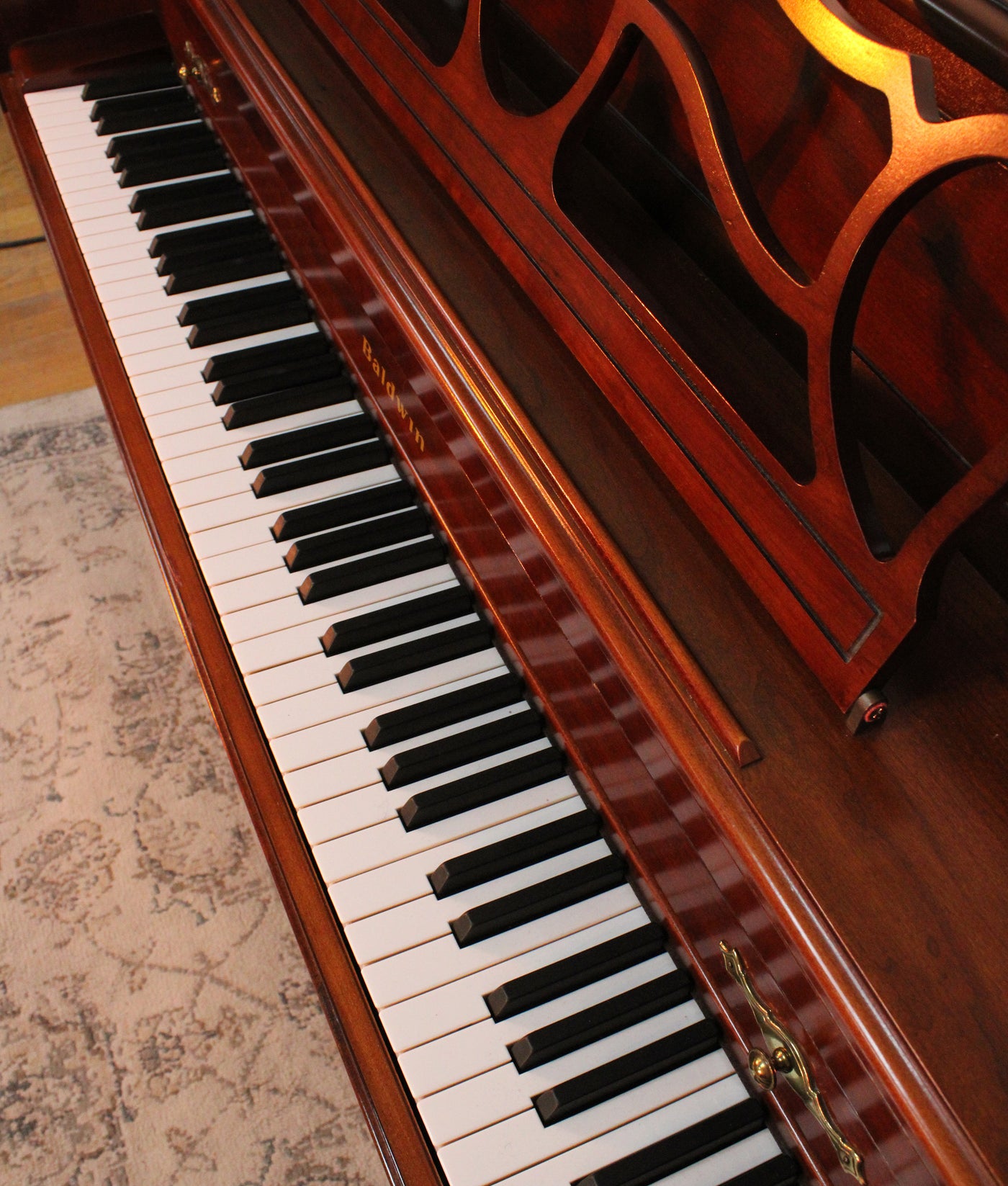 Baldwin Console Upright Piano | Satin Mahogany | SN:1511026 | Used
