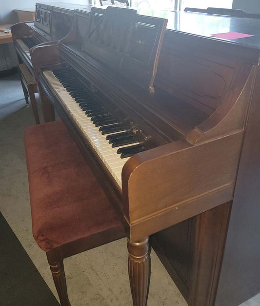 1980 Wurlitzer F-096 Upright Piano | Walnut Satin | SN: 1624292 | Used