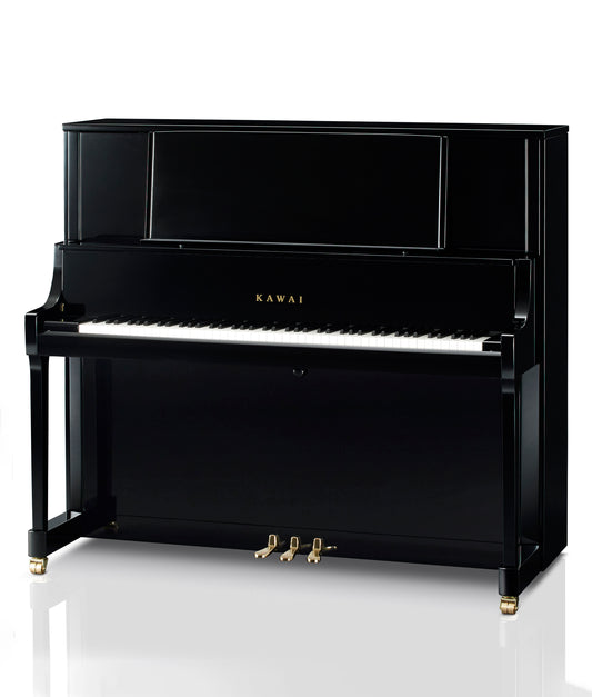Kawai K800 Professional Upright Piano (2023) | Polished Ebony | 53" | Serial No. 2784808 | Used