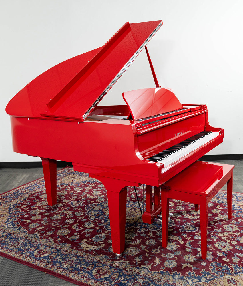 2023 Kawai GL-10 Classic Baby Grand Piano | Ferrari Red Polish | 5'0" | Used