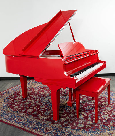 2023 Kawai GL-10 Classic Baby Grand Piano | Ferrari Red Polish | 5'0" | Used