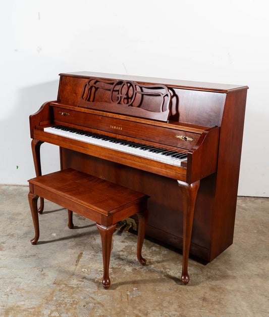 Yamaha M500 Upright Piano (1998) | Satin Dark Cherry | Serial No. 233583 | Used