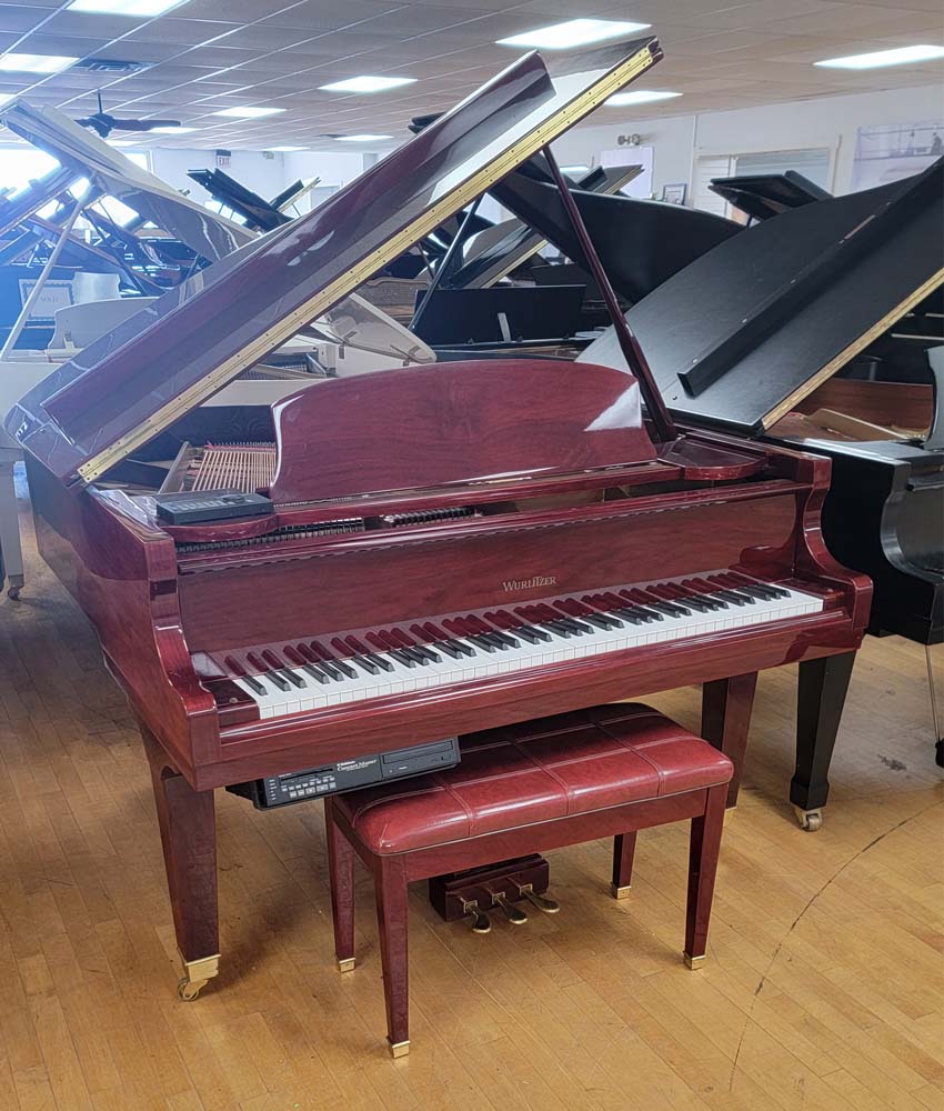 Wurlitzer C153 Grand Piano | Polished Mahogany | SN: 69447 | Used