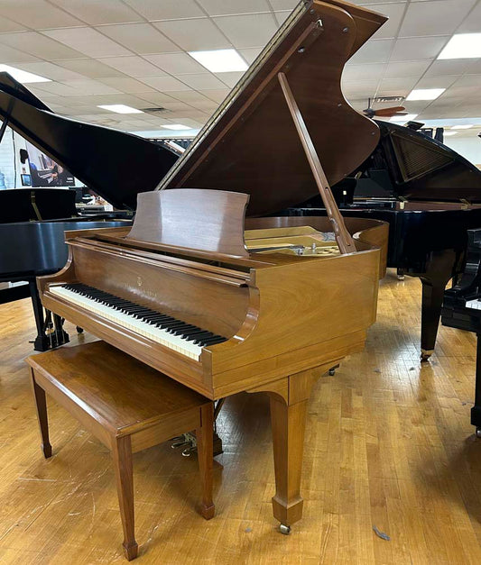 1971 Steinway Model M Grand Piano | Satin Walnut | SN: 425726 | Used